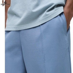 Pantalones Deportivos Holgados Grises de Algodón 100% Transpirables para Hombre, Cintura Media, Cierre con Cordón, Estilo Casual - Product Image 5