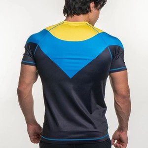 Summer New Skybound Invincible Compression Short Sleeve Men Fitness Exercise Tee Oversized Breathable Quick Drying MMA Sport Top - Product Image 4