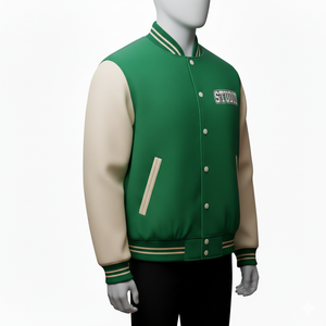 Chaqueta Varsity Premium 2026 para Hombre, de Piel de Oveja, con Cuerpo de Lana Gruesa, Parches de Chenille y Logotipo Kadia Bordado - Product Image 5