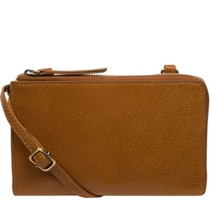 Bolso Bandolera de Cuero Genuino para Mujer, Estilo Minimalista Marrón con Correa Ajustable y Cierre de Cremallera, Logotipo Personalizado Disponible - Product Image 6