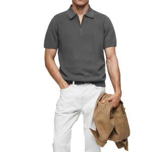 Polo de golf estampado para hombre, de secado rápido, con botones, personalizado, al por mayor, transpirable y personalizable. - Product Image 6
