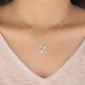Collar Unisex de Oro Sólido de 18k con Diamante de Corte Brillante Redondo, Certificado IGI, Estilo Moderno, Regalo de Compromiso, Joyería - Product Image 4