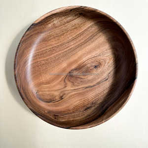 Handcrafted <b>Walnut</b> Wood Bowl for Kitchen Decor and <b>Table</b> Serving - Product Image 2