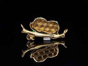 Cute Animal <b>Pendant</b> With Round Brilliant Cut Diamonds In 18K <b>Solid</b> <b>Gold</b> Micro Insert Themed Charm Unisex Gift - Product Image 2