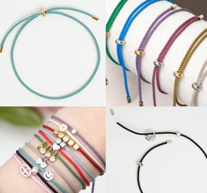 Handmade Adjustable Braided <b>Rope</b> <b>Bracelet</b> for Children's Cute Style Leather & Cotton Material Anniversary Occasion - Product Image 1