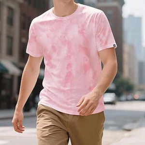 Camisetas de Cuello Redondo para Hombre, Ligeras, de Manga Corta, con Estampado Moderno, Estilo Hipster, Tie-Dye, Casuales, de Verano, Streetwear, con Gráficos - Product Image 4