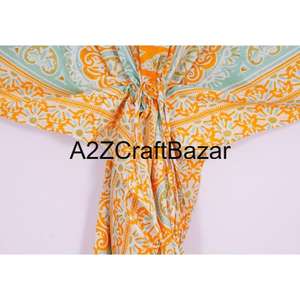 Pure Cotton Hand Made Women's Kaftan Beach Wear Bikini Wrap Up Summer <b>Dress</b> <b>Night</b> Wear <b>Sleep</b> Wear Kaftan's For Women Wholesale - Product Image 2