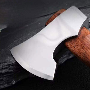 Mini haches compactes pour l'extérieur, design portable, mini haches en acier à haute teneur en carbone, manche en bois, petit outil de camping - Product Image 5