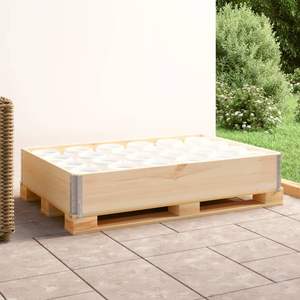 Collare Pallet in legno di pino massiccio 31.5 "x 47.2" dimensioni per una maggiore stabilità - Product Image 1