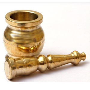 Juego de Mortero y Maja de Aluminio para Ajo y Especias con Asas Laterales Redondas - Excelente Precio - Product Image 4