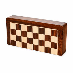 Juego de Ajedrez de Madera Hecho a Mano de 12 Pulgadas con Tablero Plegable y Almacenamiento |   Juego de Estrategia Premium para Adultos, Niños, Viajes, Regalo Familiar, Ajedrez - Product Image 1