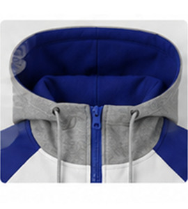 Zeta Phi Beta Sorority Embroidery <b>Men</b> 100% Cotton Fleece Hooded Winter Tracksuit ZPB Sorority Embroidered Custom Made Greek - Product Image 3
