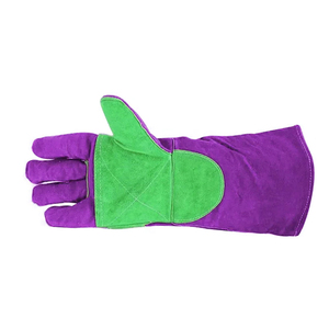 Gants de travail de soudeur en cuir de vachette pleine fleur à manches longues, isolants, flexibles et haute résistance, prix de gros, gants de sécurité pour le soudage - Product Image 6