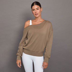 Sudadera de Manga Larga para Mujer, Talla Grande, Personalizada, de Felpa Suave, con Bordado y Pedrería, Estilo Casual, para Primavera - Product Image 1