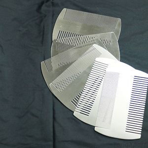 Peine para Barba de Acero Inoxidable de Doble Cara con Logotipo Grabado, para Kit de Cuidado de Barba para Hombres, Venta al Por Mayor - Product Image 6