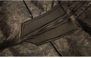Chaqueta de Invierno para Hombre, Acolchada, con Cuello Alto, Cierre de Cremallera, Resistente al Viento, Corte Holgado Informal, Color Sólido, Relleno Grueso de Poliéster, Corta - Product Image 3