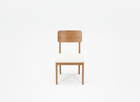 Ensemble de table basse ronde moderne en frêne massif avec 4 chaises - Meubles de salon durables, faciles à nettoyer et légers - Meubles de maison
