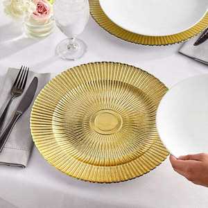 Assiette de service en acier inoxydable durable pour la décoration de tables de restaurants et d'hôtels, idéale pour les événements gastronomiques. - Product Image 5