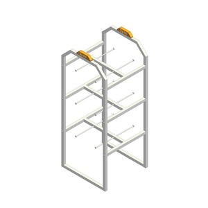 3-Layer Classic Ladder & Floating Shelf Slippers Display Hanger <b>Stand</b> for <b>Desktop</b> Indoor Use - Product Image 4