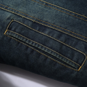 Veste en jean personnalisée pour homme, veste de travail en jean de haute qualité, vêtements de rue décontractés en coton - Product Image 6