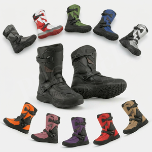 Botas de Motociclismo Personalizadas OEM ODM, Botas de Motociclista Protectoras Impermeables, Antideslizantes, Botas de Seguridad de Cuero Personalizadas para Turismo - Product Image 1