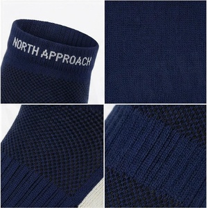 Crew <b>Socks</b> Geometric Pattern Blue Breathable <b>Running</b> <b>Socks</b> for Adults Spring Season - Product Image 4