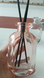 Difusor de Aroma <span class=keywords><strong>para</strong></span> el Hogar de 150ml/200ml, Botella de Vidrio Elegante con Base Pesada, Forma Redonda, Vidrio Transparente, con Caja y Varillas - Product Image 3