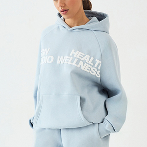 Personalized DTF Womens Tracksuit <b>Custom</b> OEM Casual Polyester Cotton Two Piece Set Hoodie Pants Fashion Street Wear Apparel - Product Image 4