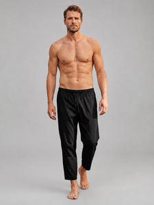 Pantalon de jogging décontracté pour homme en toile haute performance, léger et respirant, avec cordon de serrage, vente en gros - Product Image 5