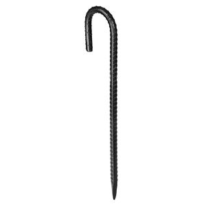 Ancore a terra in acciaio zincato per impieghi gravosi, con gancio a J da 0,4 pollici di diametro, lunghi 12 pollici, con punta a scalpello, resistenti alla ruggine - Product Image 4
