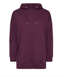 Sweat à capuche tendance grande taille avec blocs de couleur, confortable et élégant, coupe oversize pour femme, idéal pour un usage décontracté - Product Image 4