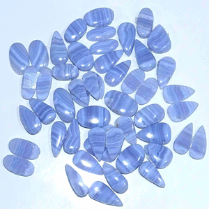 Piedras Preciosas de Ágata Azul Natural de Calidad al por Mayor para la Fabricación de Pendientes DIY - Formas y Tamaños Personalizables - Product Image 6