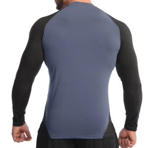 เสื้อแรชการ์ดแขนสั้นสำหรับผู้ชาย เสื้อว่ายน้ำแห้งเร็ว เสื้อกีฬาผู้ชาย เสื้อรัดกล้ามเนื้อสำหรับออกกำลังกาย ฟิตเนส เวิร์คเอาท์ - Product Image 2