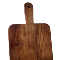 Plateau de service rectangulaire en bois moderne de luxe gravé, support de planche à découper durable, 26,5x17,5x1,5cm, épais et antidérapant, tendance
