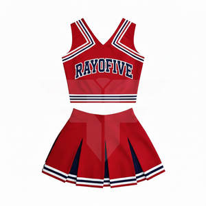 Costumes de cheerleading OEM pour femmes adultes, en spandex et polyester, sublimation, uniforme de cheerleading personnalisé, uniforme de cheerleading de haute qualité - Product Image 1