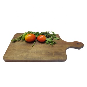 Planche à découper rectangulaire multifonctionnelle en bois de manguier brun foncé, faite à la main, de haute qualité, très vendue pour les fêtes - Product Image 3