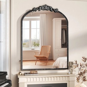 Traditional <b>Arched</b> Metal <b>Frame</b> Wall Mirror Decorative Home Accent Glass Mirror for Interior Design At Cheap Price - Product Image 5