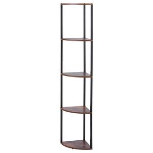 64\" Tall 5 Tier <b>LED</b> <b>Light</b> <b>Corner</b> Bookshelf with Storage Shelves Multi-Use Display Shelf for Collectibles - Product Image 1