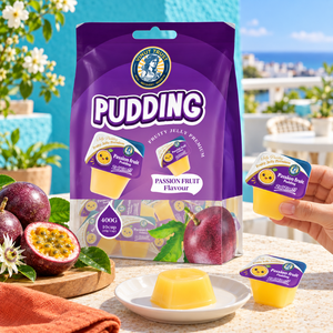Pudín de Maracuyá VINUT TRUST 400G 10 Tazas, Gelatina Frutal, Postre Premium, Color Amarillo - Product Image 2