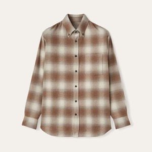 Chemises en flanelle à carreaux en coton épais pour hommes avec col boutonné - Product Image 1