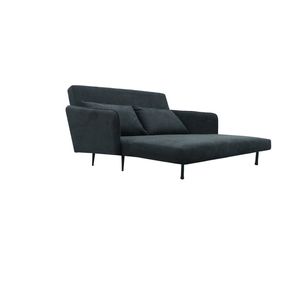 Divano letto convertibile Lawson da 61 pollici in tessuto nero con cuscini - Product Image 2