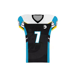 Uniforme de football américain en polyester respirant de haute qualité pour adultes hommes, couleurs personnalisées, logo, service OEM disponible - Product Image 3