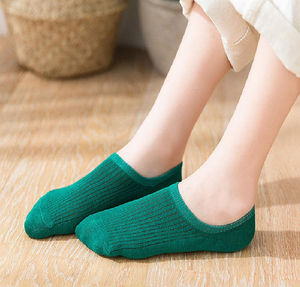 Chaussettes de sport décontractées d'été pour hommes et femmes, en coton épais respirant, invisibles, coupe basse, personnalisables en gros - Product Image 6