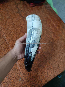 ถังเขากวางสำหรับดื่มกระทิงวัวกระทิงงานฝีมือธรรมชาติขัดเงาวิญญาณหมาป่าสำหรับการชิมเครื่องดื่มเช่นเบียร์ไวน์ชา - Product Image 3