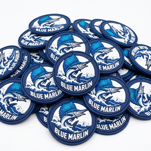 Fabricant Direct Patch en Caoutchouc 3D, Badge Rond en PVC Souple, Motif Radeau en Bois et Montagne Rivière, pour Sac à Dos, Veste, Casquette, Uniforme d'Extérieur - Product Image 5