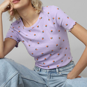 Camisetas cortas de moda para mujer, ajuste cómodo, material ligero, ideal para el gimnasio, entrenamiento y uso casual. - Product Image 6