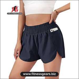 Pantalones Cortos Deportivos de Yoga, Gimnasio, Baile, Entrenamiento, Running, Transpirables, con Cierre de Cremallera, para Mujer, JUST FITNESS, Ofertas de Verano - Product Image 2