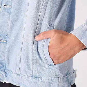 Custom Design 100% Cotton Made <b>Men</b> Jeans <b>Jacket</b> <b>Light</b> Weight Top Quality Jeans <b>Jacket</b> For <b>Men</b> - Product Image 5