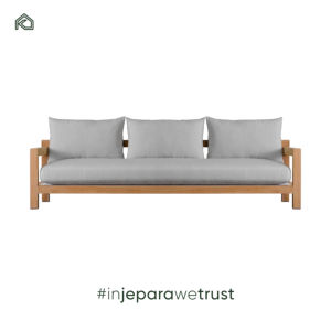 Ensemble de meubles d'extérieur en teck moderne de qualité professionnelle, canapé et chaises longues faits à la main pour la plage et le jardin - Harun - Product Image 3