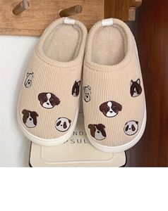 Xixitiao รองเท้าแตะผ้าฝ้ายคุณภาพสูงสำหรับผู้ชายและผู้หญิง, รองเท้าแตะคู่ฤดูหนาว - Product Image 6